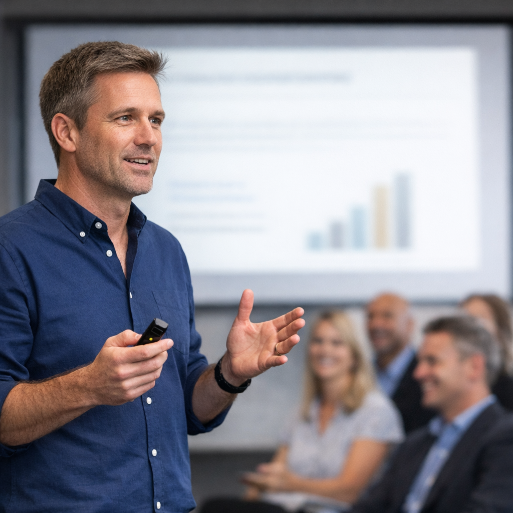 Corporate keynote presentation